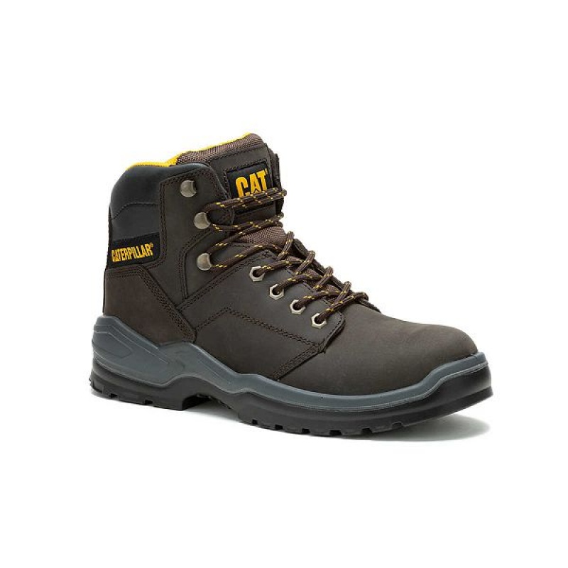 Caterpillar Striver Steel Toe Men's Work Boots Brown | 685149-RYZ